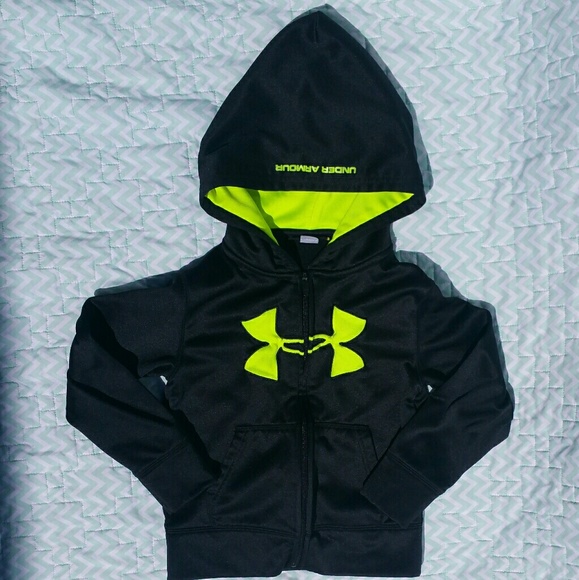 green and black under armour hoodie